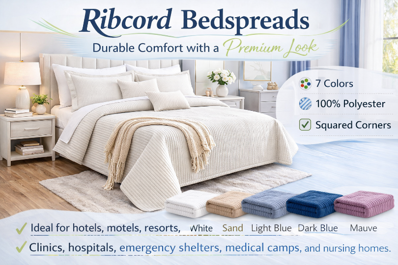 Ribcord Bedspreads: Durable Comfort with a Premium Look